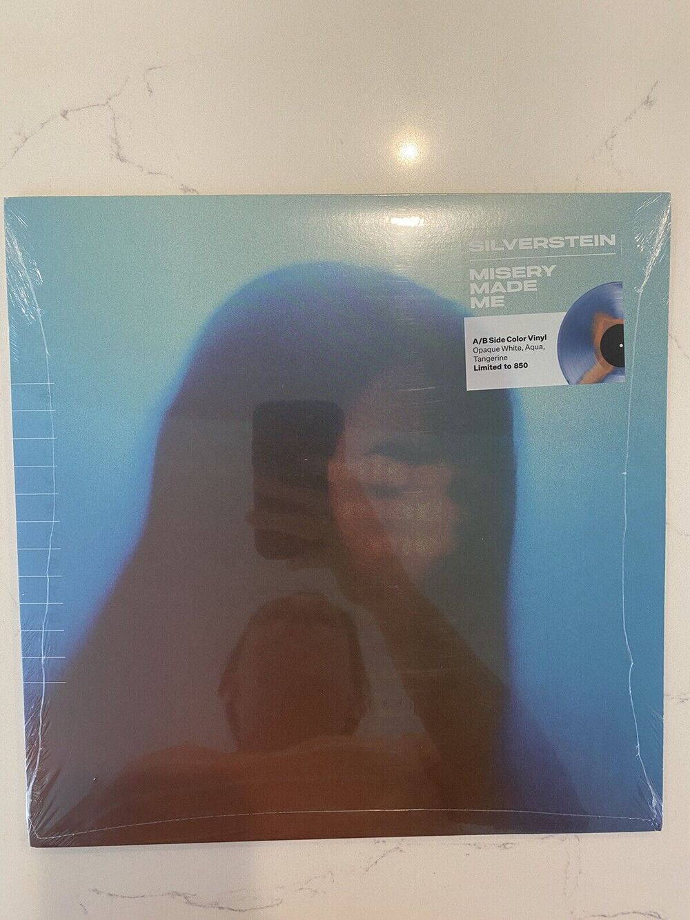 Silverstein Misery Made Me LP Exclusive White Aqua Tangerine A/B Vinyl /850